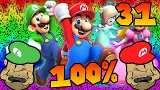 SUPER MARIO 3D WORLD COOP COMO CONSEGUIR 100% NO JOGO (TODAS AS ESTRELAS VERDES E CARIMBOS) - EP 31