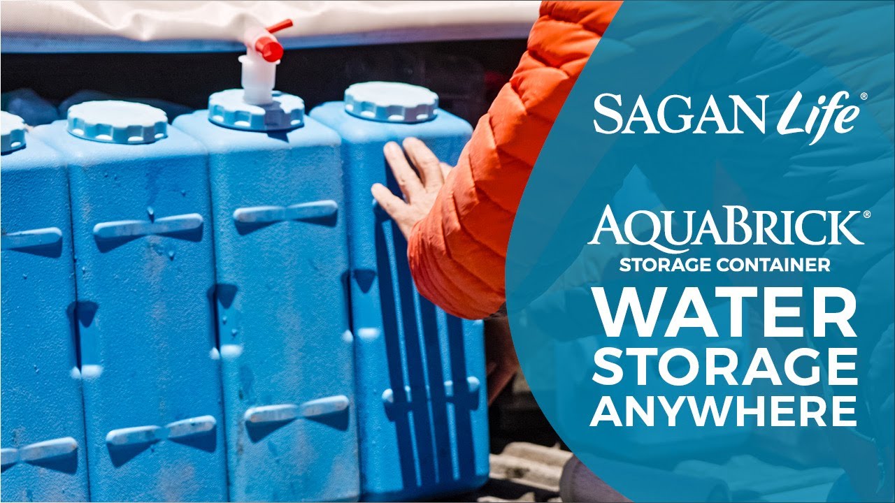 Sagan Life® AquaBrick® Food and Water Containers - Water Storage ANYWHERE