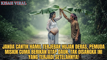 JANDA CANTIK HAMIL TERJEBAK HUJAN DERAS, PEMUDA MISKIN BERIKAN DAUN, TAK SANGKA YANG TERJADI SETELAH