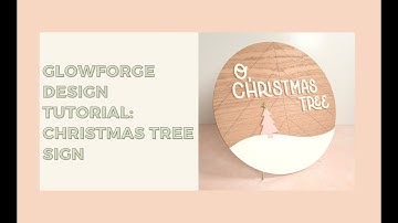 Glowforge Tutorial: Boho Christmas Tree Sign [using Adobe Illustrator]