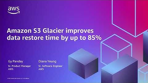 Amazon S3 Glacier Flexible Retrieval improves data restore time by up to 85% | Amazon Web Services