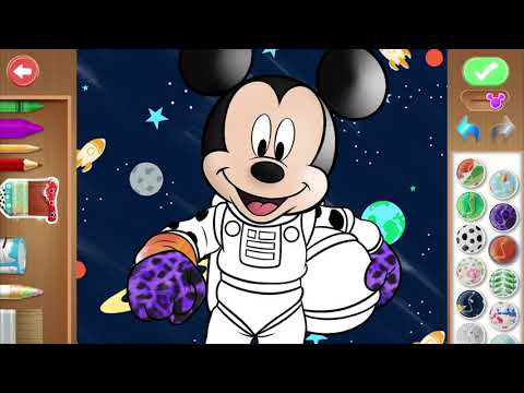 Disney Coloring World - create, color and play - YouTube