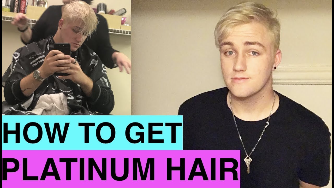 How To Dye Your Hair Platinum Blonde For Guys Youtube