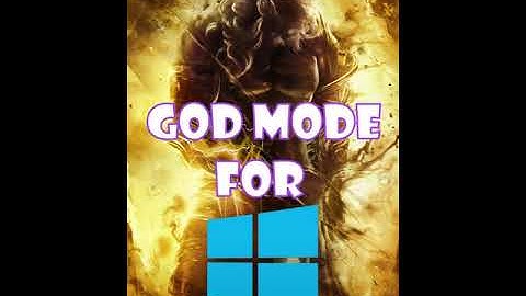 God Mode for Windows PC #shorts #tech #pc #tips #2021 #apps #hacks