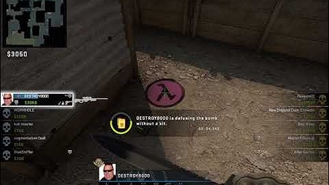 CSGO Dust2 B 1v4 Retake