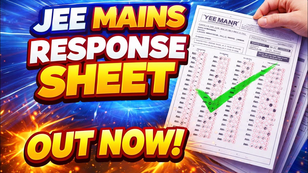 NTA Urgent News😳 RESPONSE SHEET OUT JEE Main 2026 Answer Key |JEE Main ...