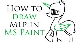 How To Draw MLP In MS Paint