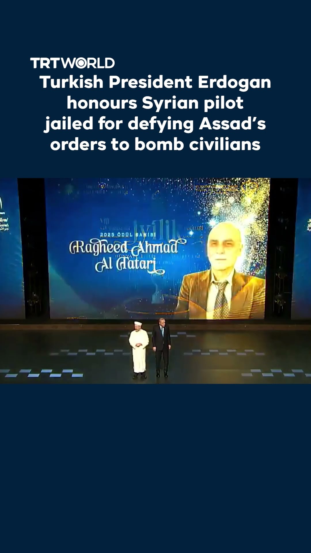 Turkish President Erdogan honors Syrian pilot jailed for defying Assad’s orders to bomb civilians