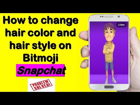 How To Change Hair Color On Bitmoji On Snapchat | How To Change Hair Style On Bitmoji On Snapchat