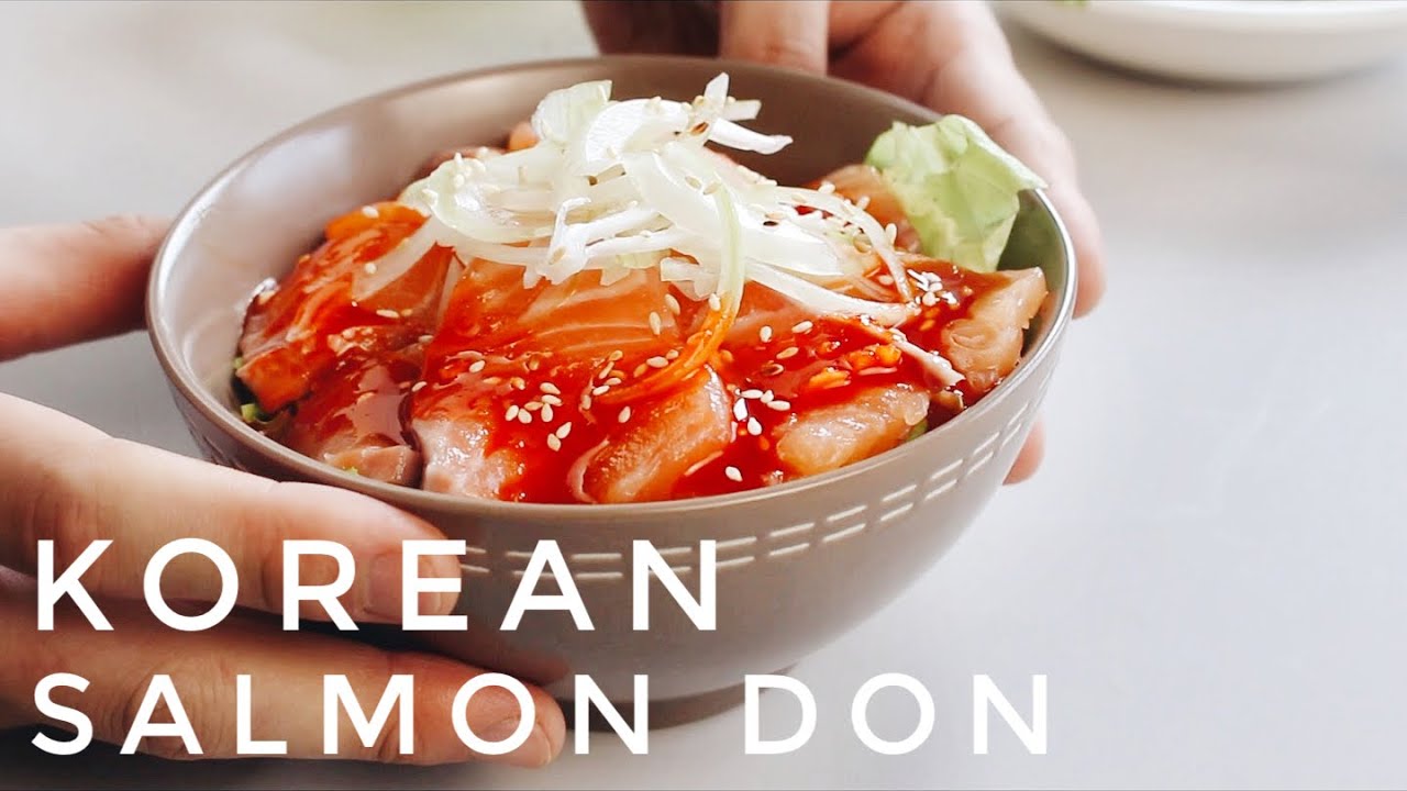 Korean Salmon Don | Sashimi Don | Seporsi | 연어덮밥