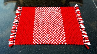 #DIY, Hand made Christmas doormat/کاردستی ساخت پای  پاک از لباسهای کهنه