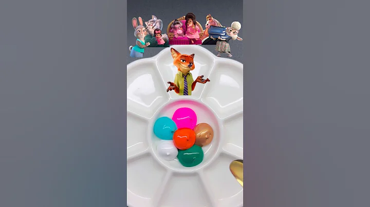 Guess the Mixed Color of Zootopia 🎨🦊 #colors #zootopia2 #colormixing #satisfying