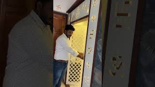 Pooja Unit With Deco Paint