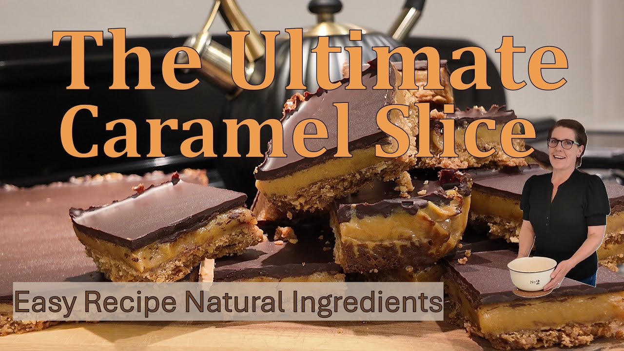 LEARN HOW TO MAKE 🏵️CREAMY CARAMEL SLICE🏵️ THE BEST!!!  EASY - SIMPLE INGREDIENTS…..
