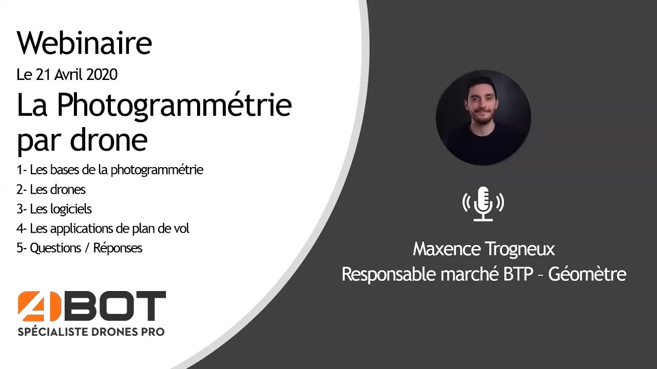 Webinaire n°1 : La Photogrammétrie par Drone