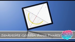 Senkrechte Geraden Durch Punkte Zeichnen