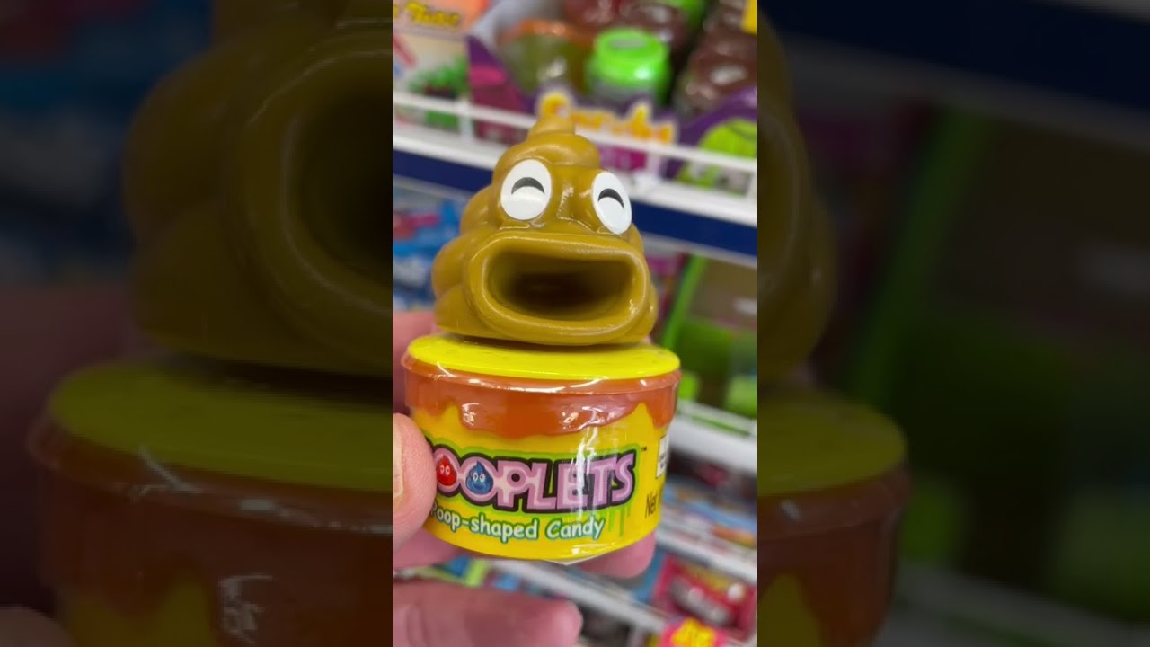 Pooplets Poop Emoji Shaped Candy Toy. 