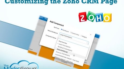 How to Customize the Zoho CRM Home Page