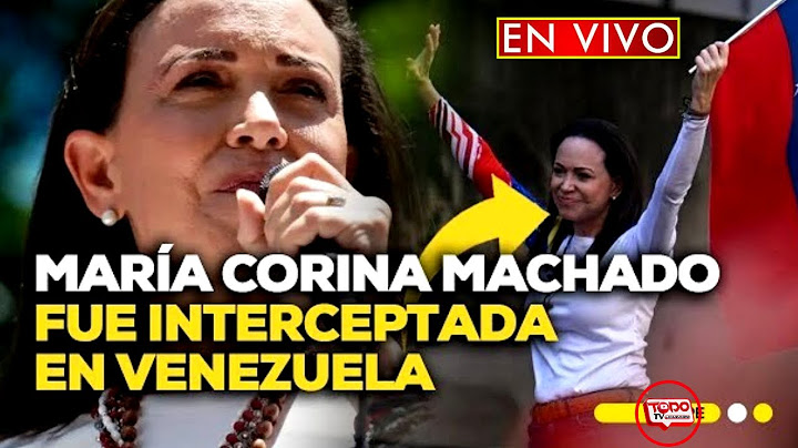 Confirman que María Corina Machado está libre en Venezuela #ApoyoMasivo #venezuelaenproblema