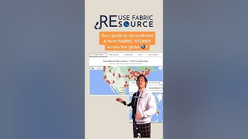 Find secondhand fabric stores across the globe! #quilting #upcycle #seconhand #fabricshop #thrifting