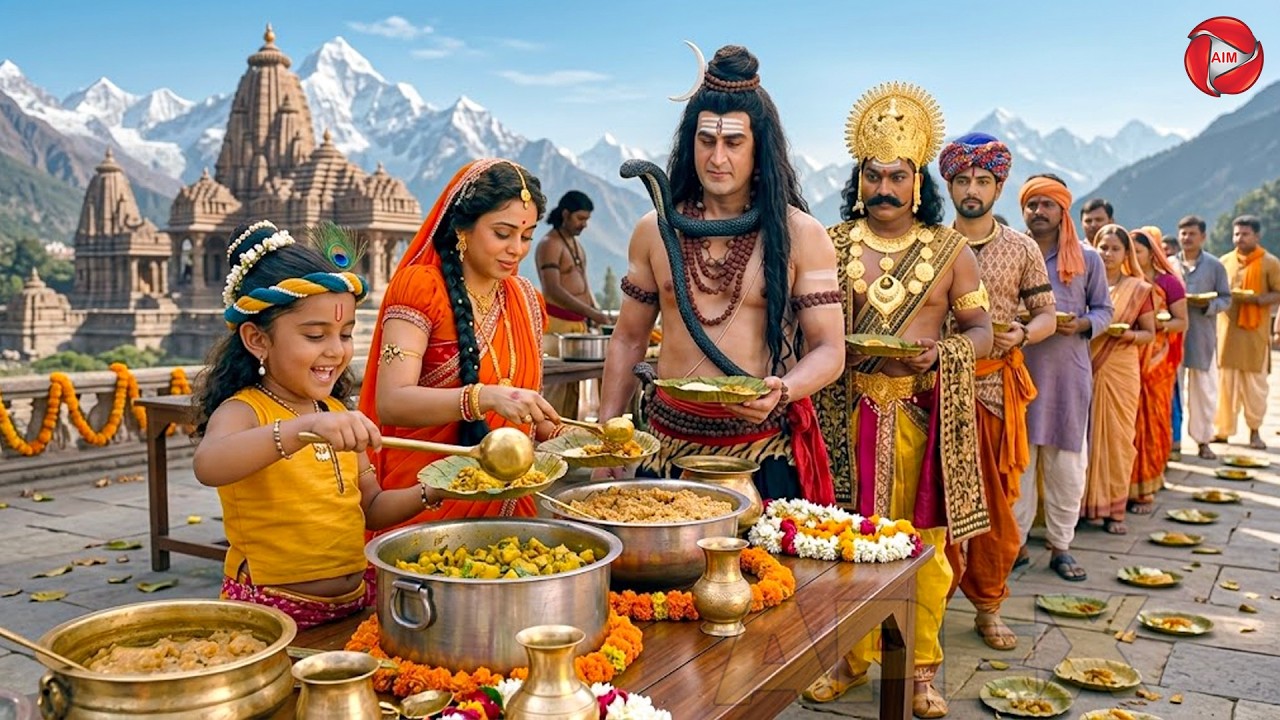 यशोदा मैया और बाल कान्हा ने सभी देवताओं को खिलाया भोजन || यशोमती मईया के नंदलाला || Krishan leela