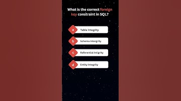 SQL Foreign Key Constraints |  #learnsql #sqlquiz #sqlinterviewquestions