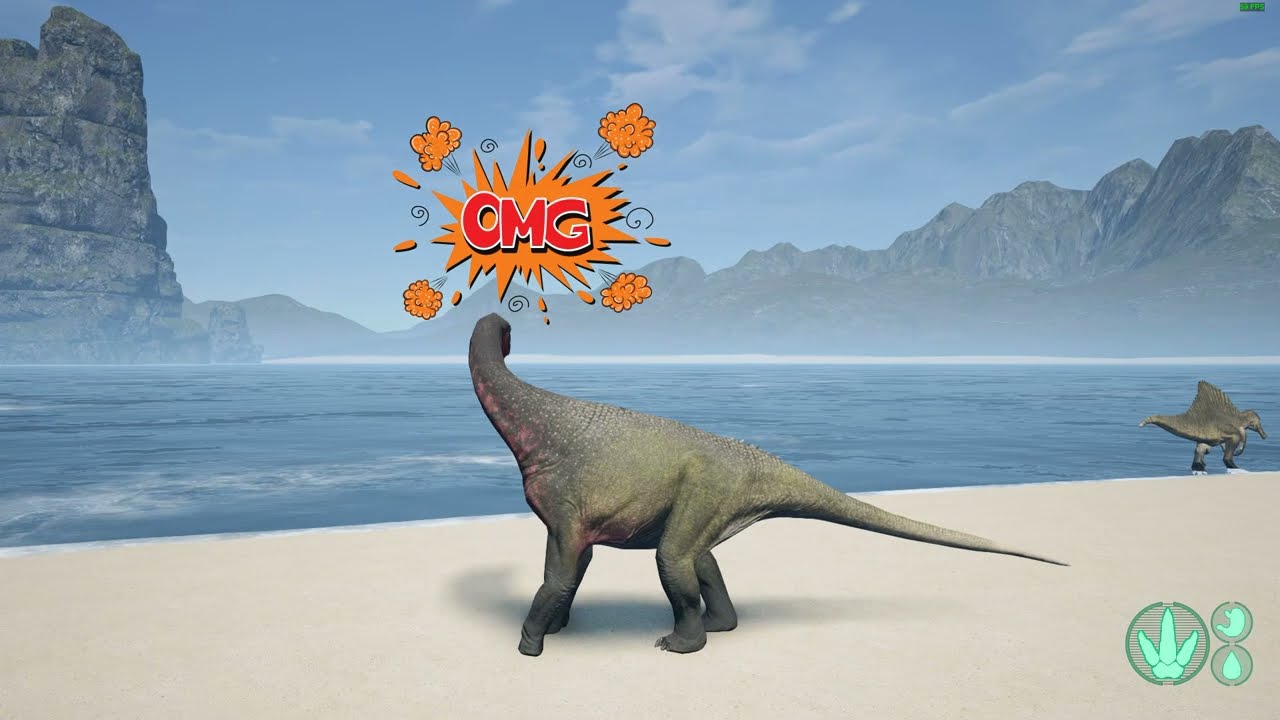 The isle Камаразавр против рексов и гиг!! - YouTube