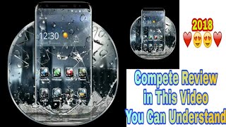 App Review Of 3D Rain Broken Glass Theme By The Trenders screenshot 1