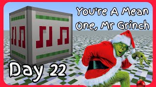 Minecraft Christmas Note Block Tutorial - You're A Mean One, Mr Grinch