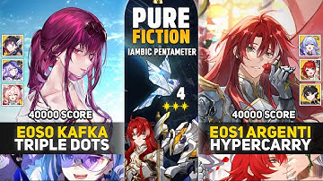 Eagle Wind Set Argenti Destroying PF | E0S0 Kafka 3x DoTs & E0S1 Argenti Hyper | Honkai Star Rail