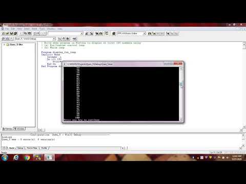 Fortran Programming| Program which can display 1st 100 numbers using for and while loop.