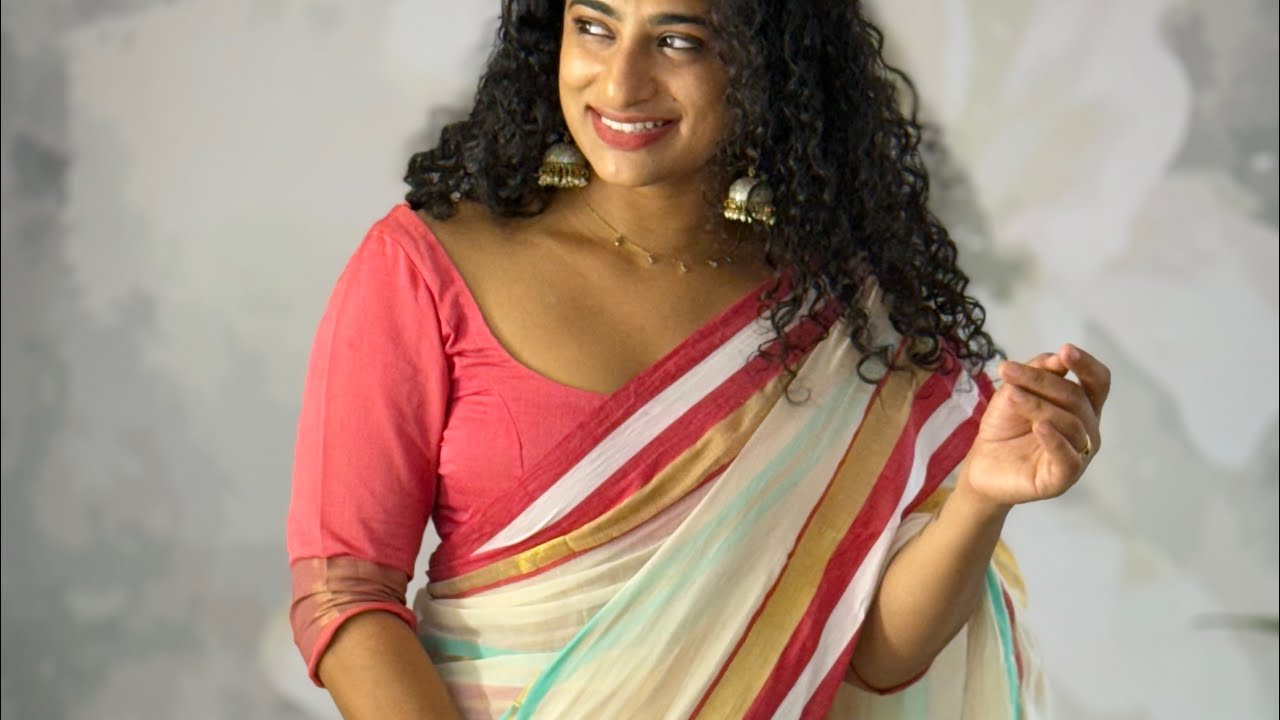 Minimal magic for Onam ✨Our Mul Mul sarees