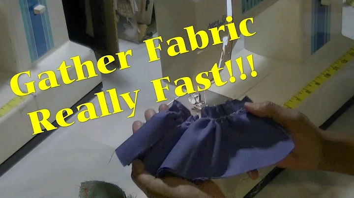 You Won't Believe This! Gather Fabric Instantly!Lightning Fast Gathering.
