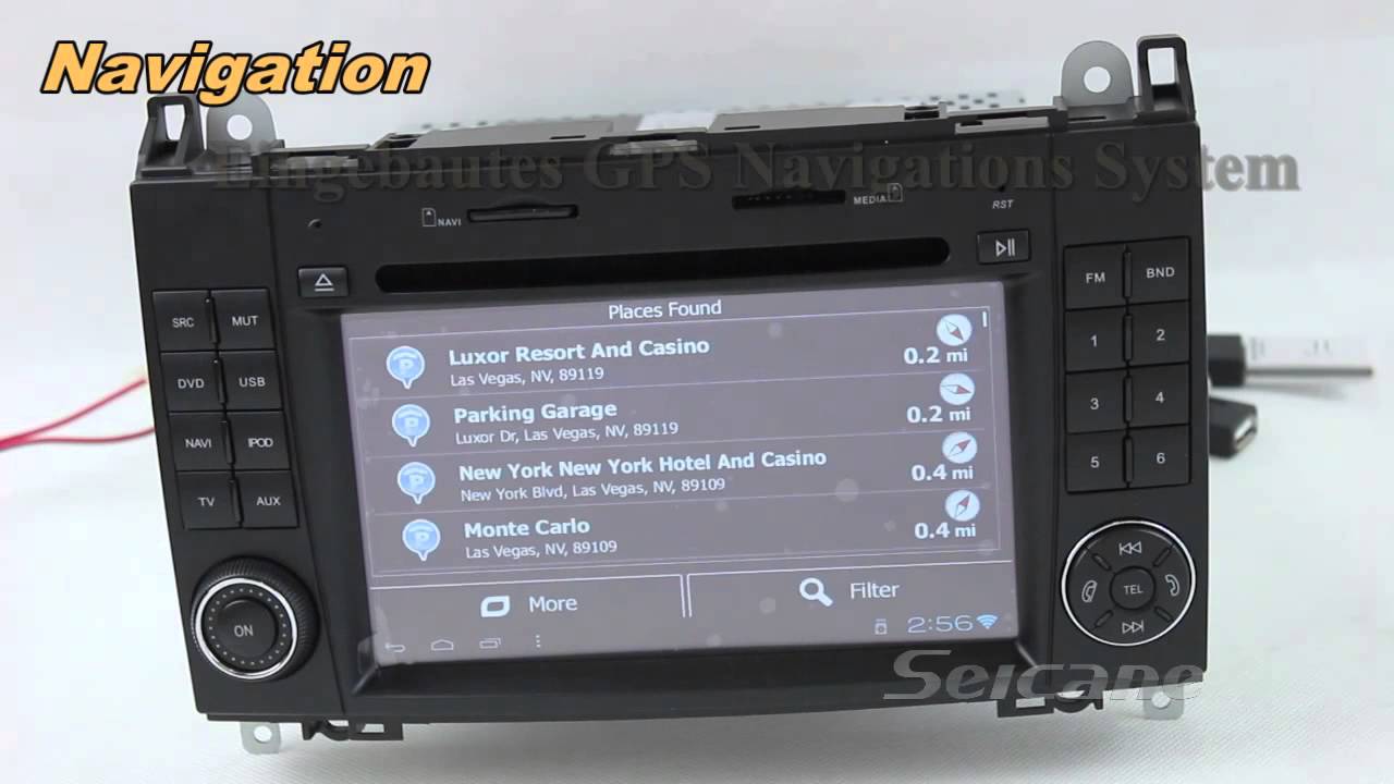 Mercedes Benz A Klasse W169 Android 4.0 Auto DVD Player GPS Navigationssystem