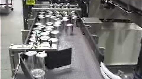 Massman Automation Side Load Case Packer for Cans of Paint