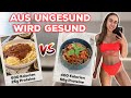 Ungesunde Lieblingsgerichte werden zu gesunde Fitnessgerichte! | Pizza, Döner &amp; Bolognese!