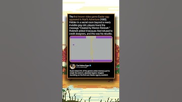 The first known video game Easter egg appeared in Atari