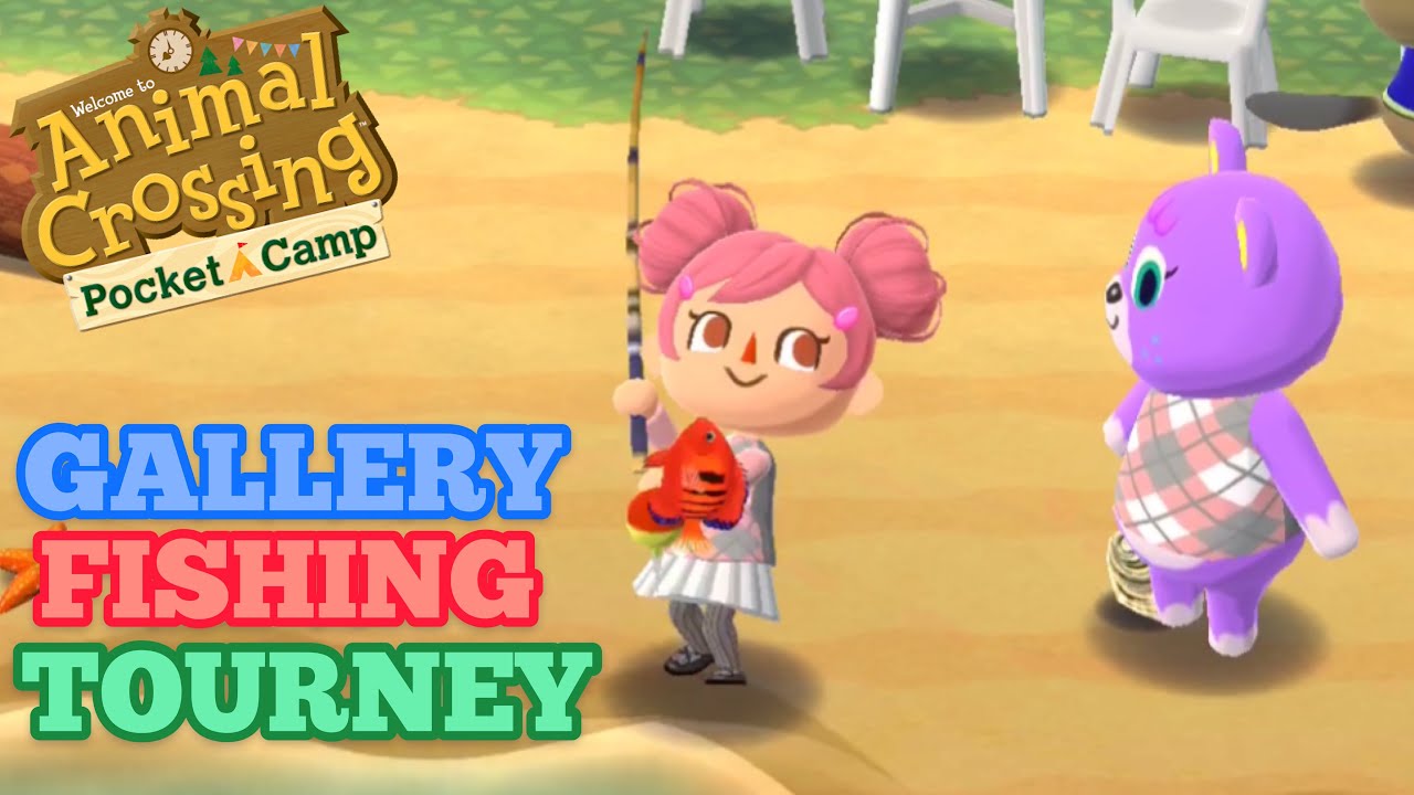 GALLERY FISHING TOURNEY in Animal Crossing Pocket Camp YouTube