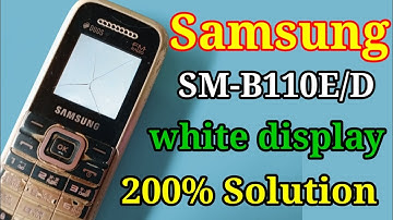 How To Repair Samsung B110 White Display Solution 200% Tested !! samsung white display  solution