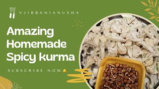 ಕಡಲೆಕಾಳು ಹೂಕೋಸು ಕುರ್ಮ?||Spicy Kurma||VJ Ibbani Anusha kurma vjibbanianusha kannadavlogs food