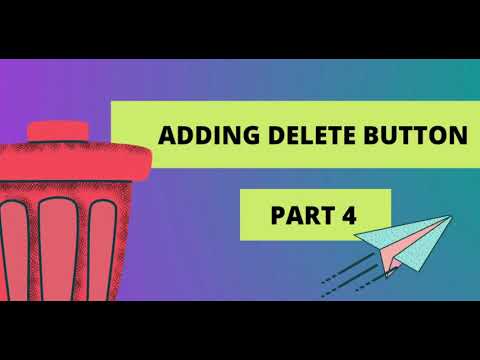 Code your own grocery list. Adding  delete button to month item