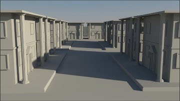street modeling in autodesk maya 3d
