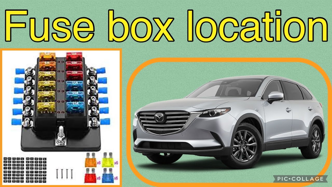 The fuse box location on a 2022 Mazda CX 9 YouTube