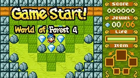 Boulder Dash EX (GBA) Playthrough - Part 3: World Of Forest (480p)