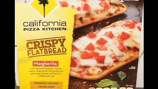 This is a taste test/review of the california pizza kitchen crispy
flatbread margherita pizza. it has “vine-ripened tomatoes, tomato
sauce, reduced fat mozza...