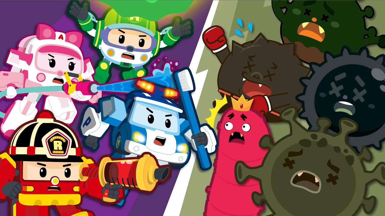 变形警车珀利清洁任务系列│珀利游戏│1~5集│儿童的好习惯│变形警车珀利TV 中文