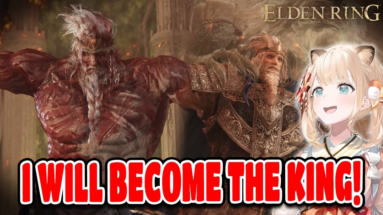 Iroha Loses It Fighting Godfrey in Elden Ring Hololive【ENG SUB】