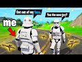 I Pretended I'm a *STORM TROOPER* NPC in Fortnite