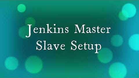 Jenkins Master Slave SetUp
