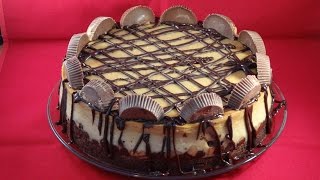 Peanut Butter Cup Cheesecake With A Brownie Crust- With Yoyomax12